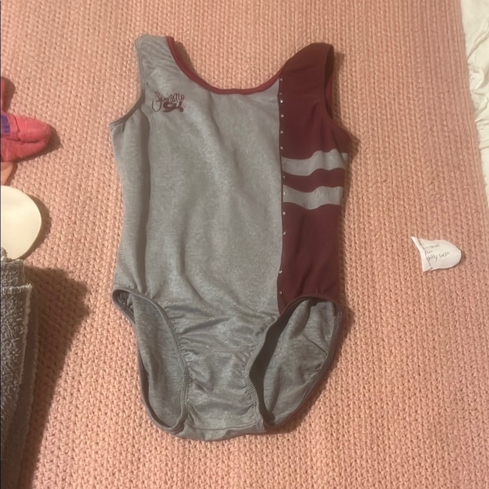 GK Gray and Red Bodysuit One Piece